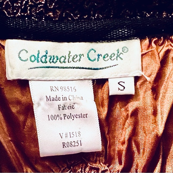 Coldwater Creek Elegant Blouse in Bronze size S - Picture 4 of 4